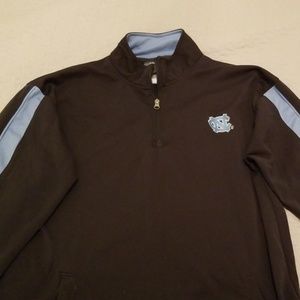 Men's grey UNC quarter zip